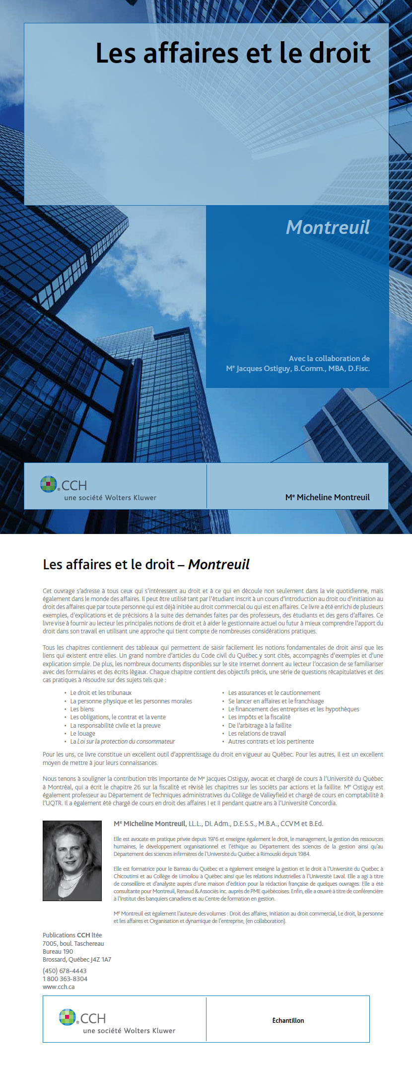 Livre «Les affaires et le droit»
